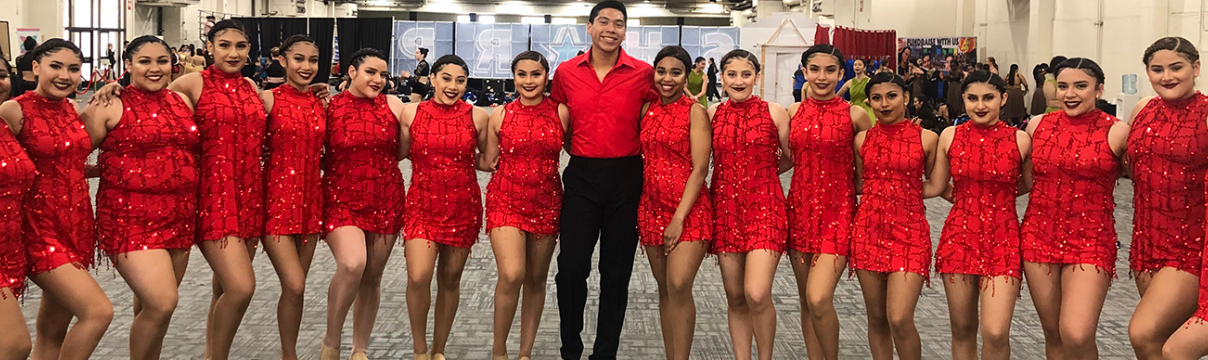 Banner Depicting Dancers