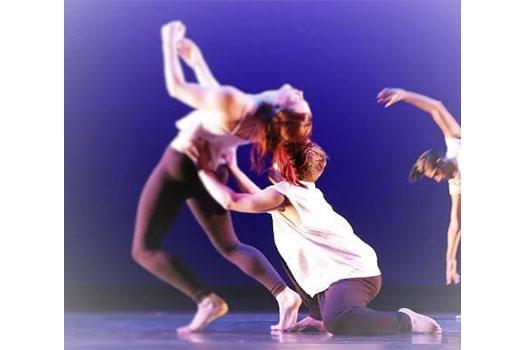 Two dancers performing